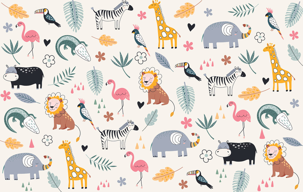 Animais de safari — design completo