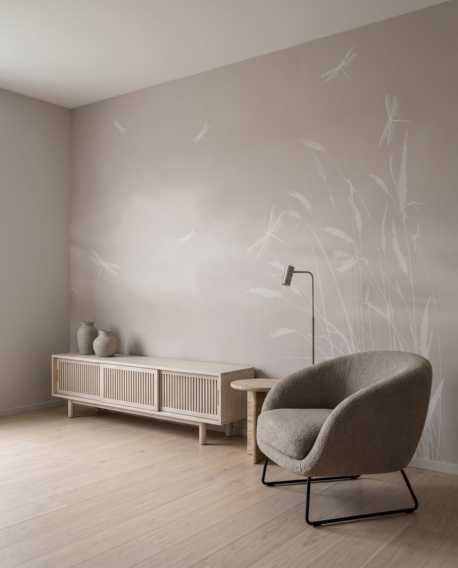 Libélulas entre juncos — interior 5