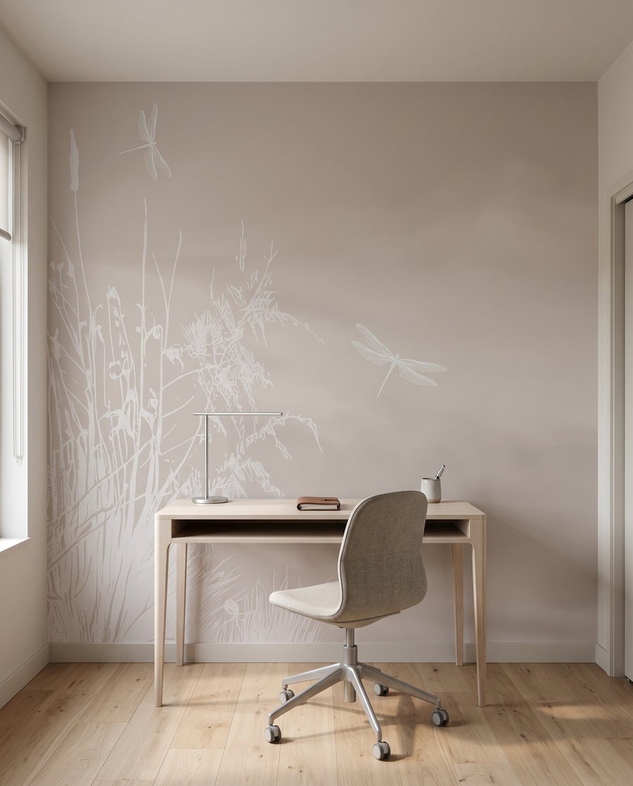 Libélulas entre juncos — interior 10