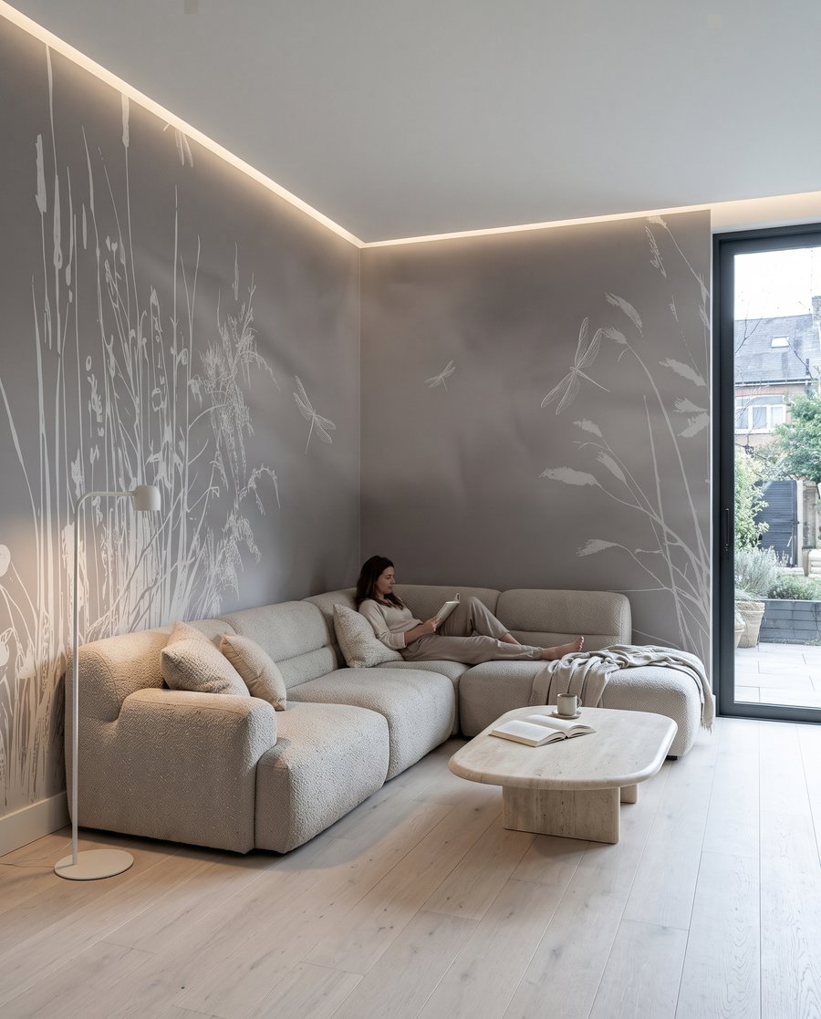 Libélulas entre juncos — interior 6