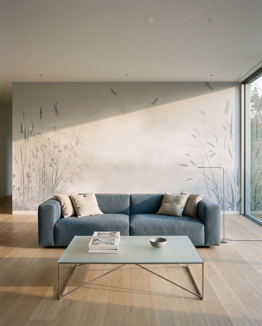 Libélulas entre juncos — interior 1