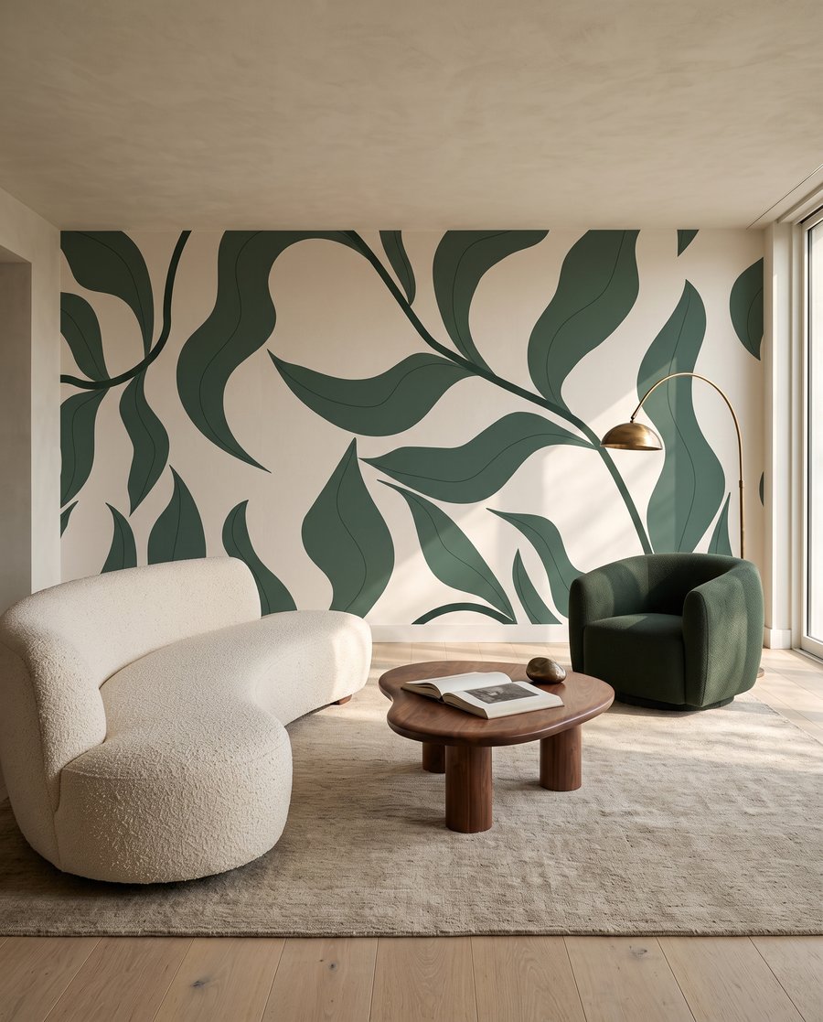 Ramos de folhas ondulados — interior 5