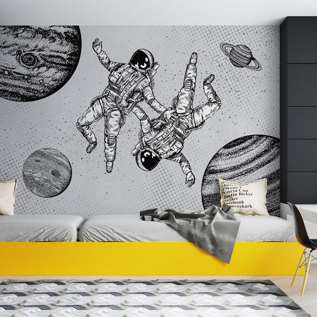 Dois astronautas entre planetas — interior 2