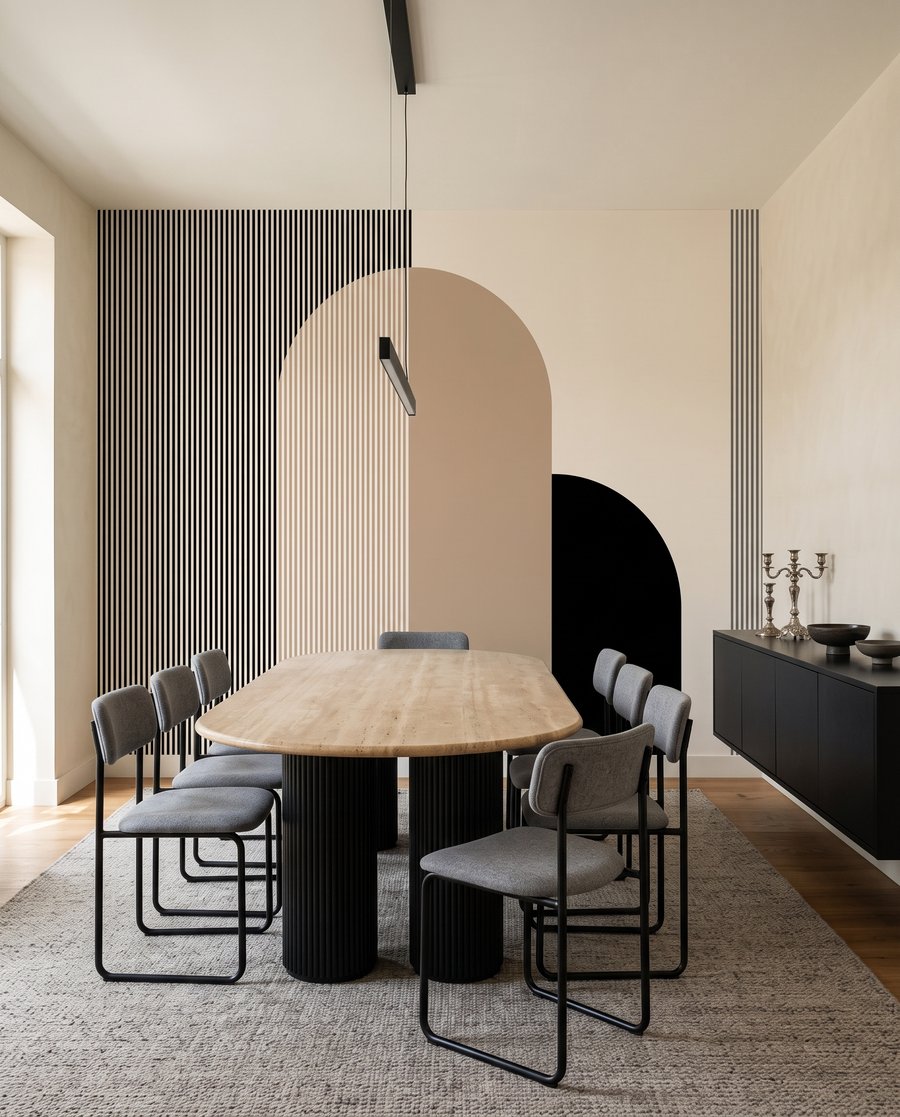 Arcos e riscas finas — interior 7