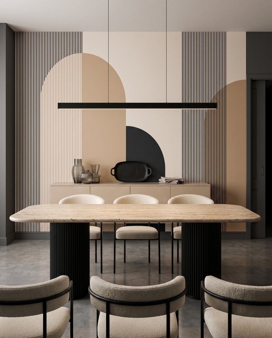 Arcos e riscas finas — interior 8
