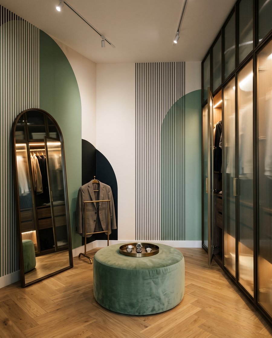 Arcos e riscas finas — interior 4