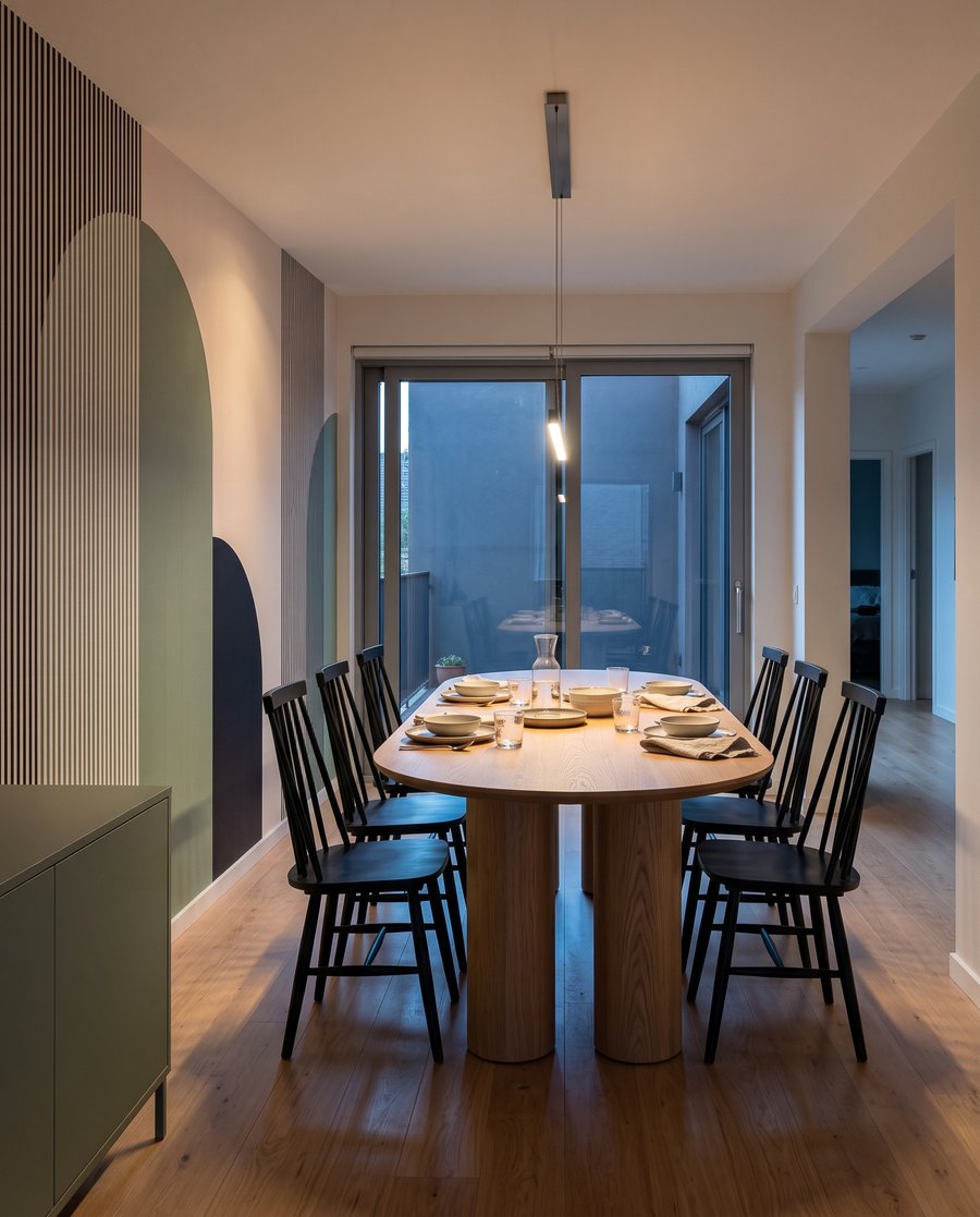 Arcos e riscas finas — interior 9