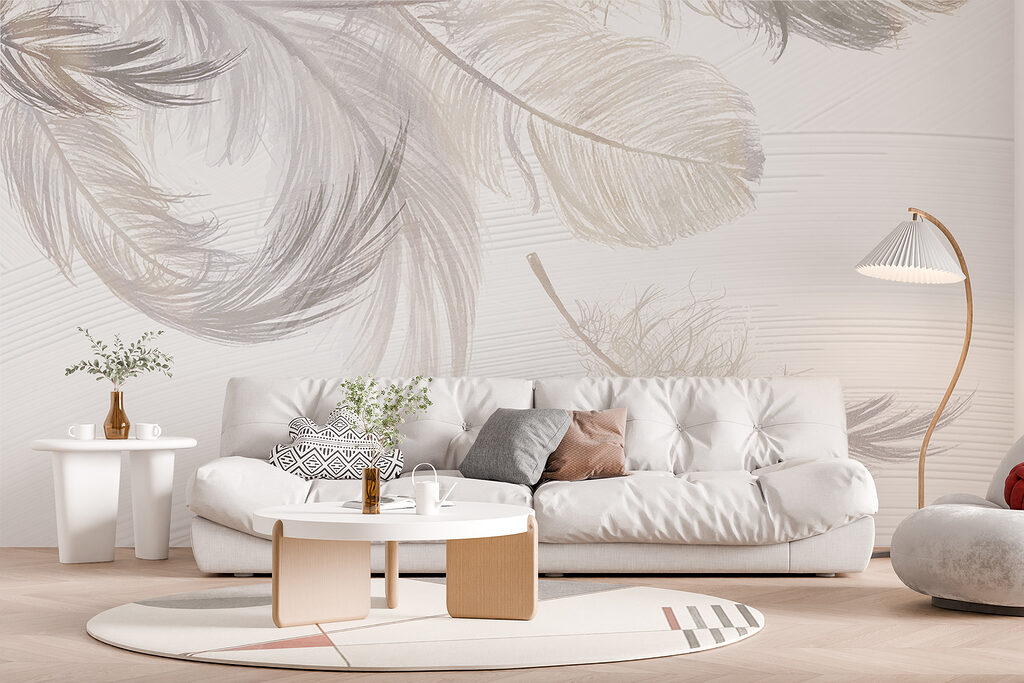 Penas em leque suave — interior 2
