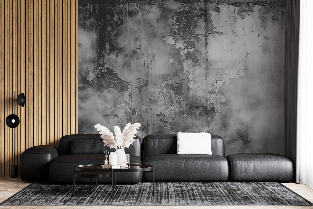 Tinta desgastada em cinzento — interior 1