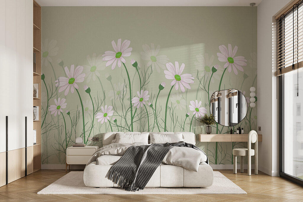 Margaridas em hastes finas — interior 1
