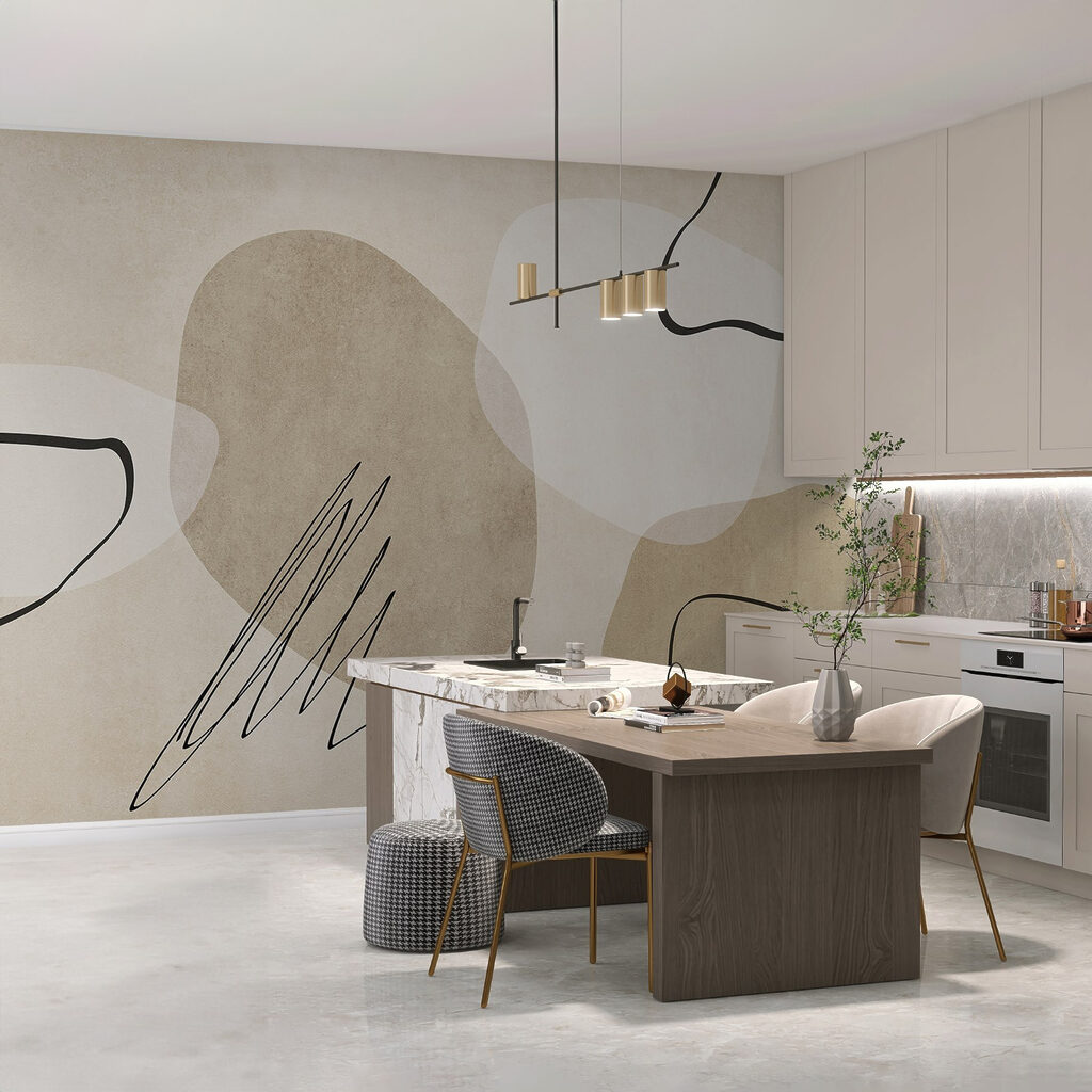 Formas com rabiscos pretos — interior 2