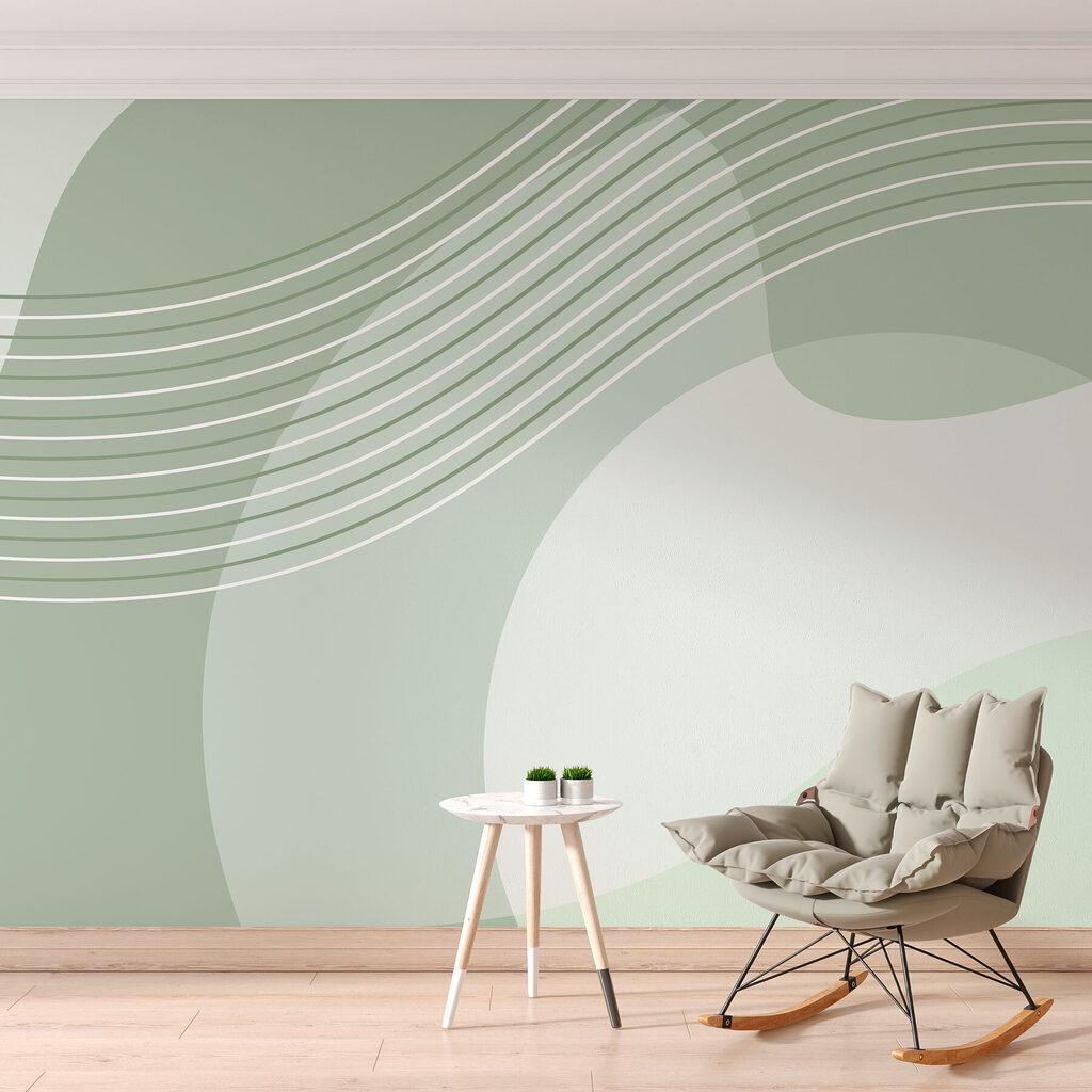 Linhas onduladas sobre formas — interior 2