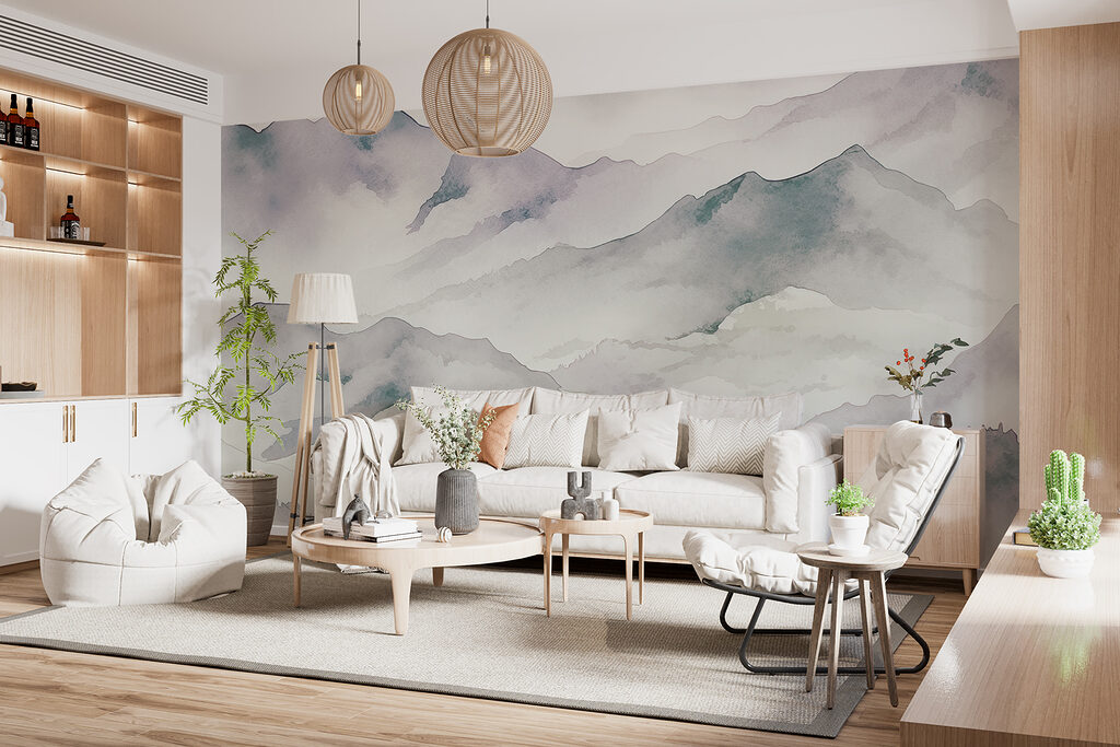 Topos verdes na bruma — interior 2
