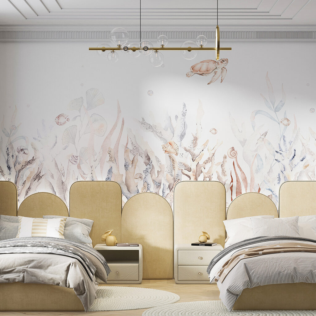 Tartaruga sobre jardim marinho — interior 2