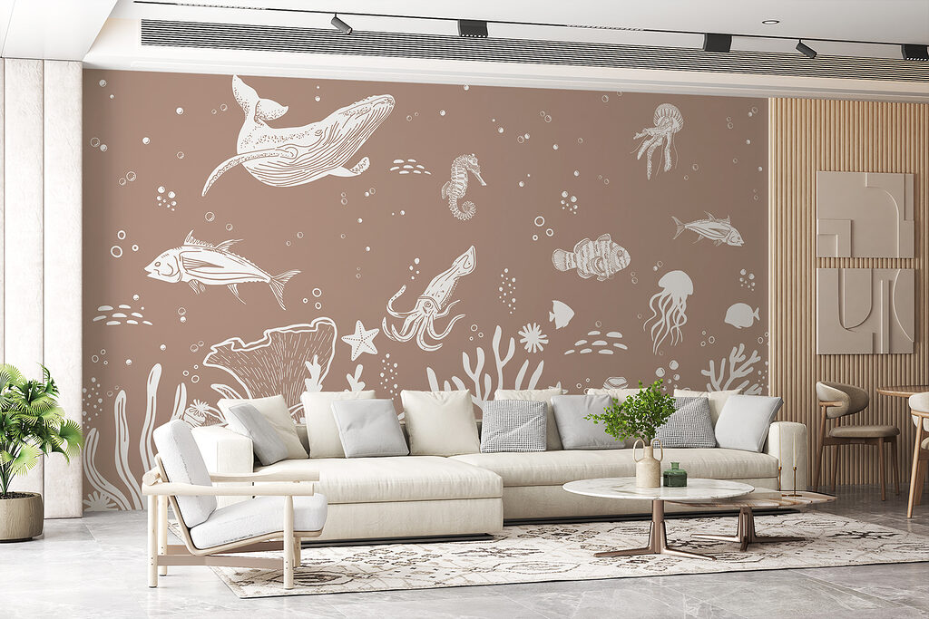 Seres marinhos sobre corais — interior 3