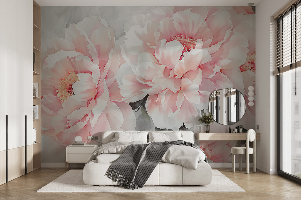 Peónias em rosa — interior 1