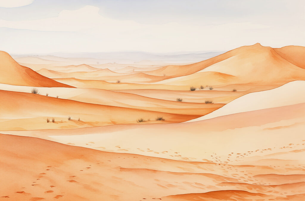 Dunas em tons quentes — design completo
