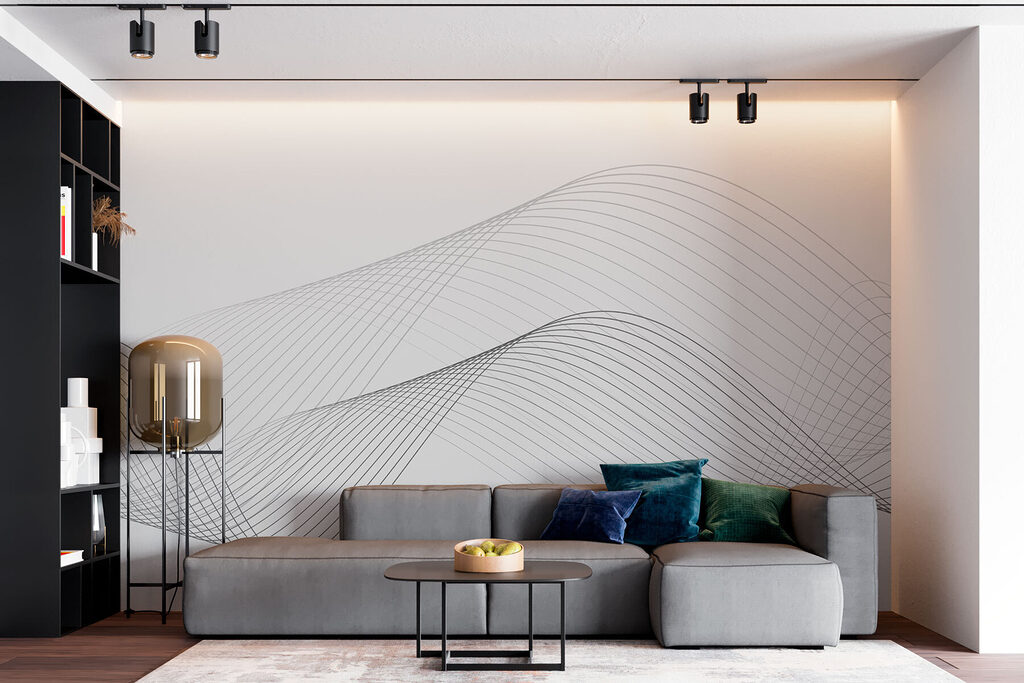 Ritmo de linhas cruzadas — interior 1