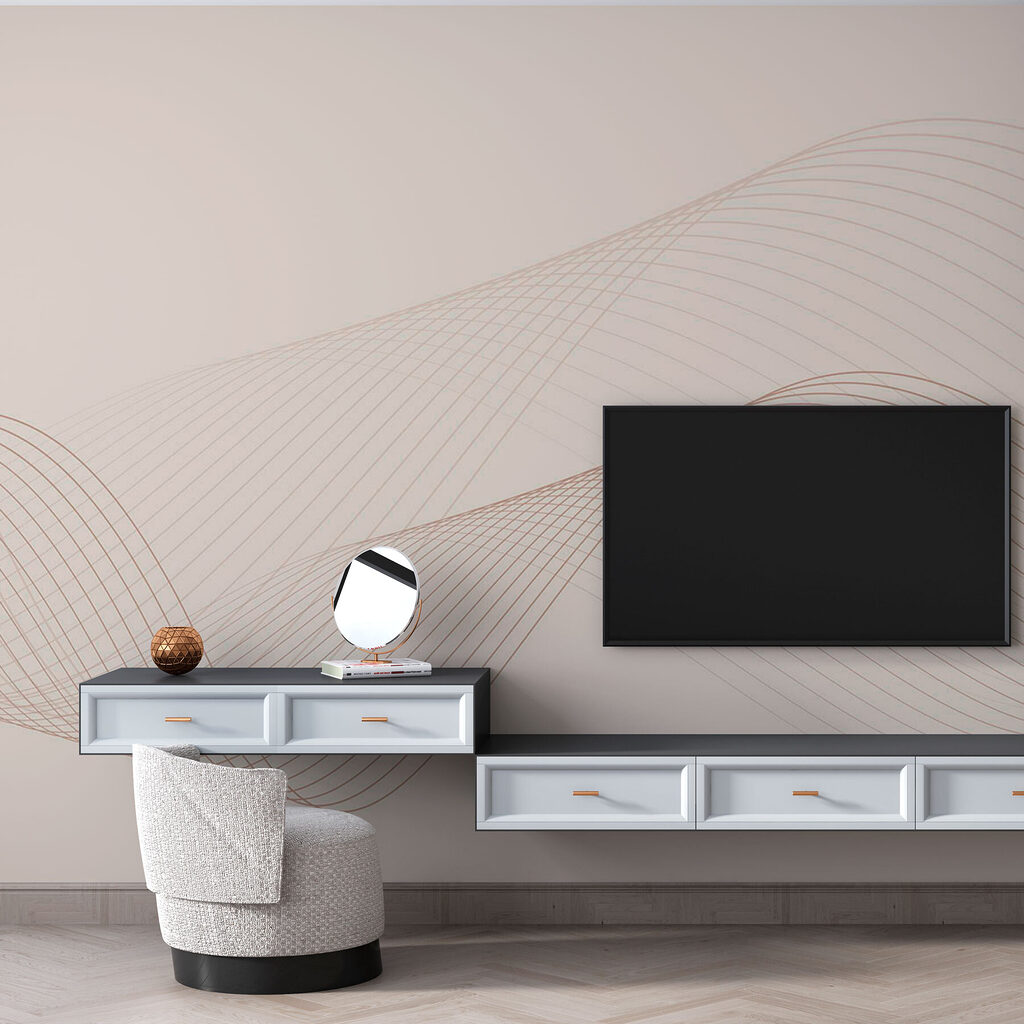 Ritmo de linhas cruzadas — interior 1