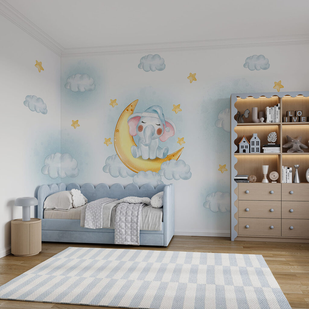 Elefantinho na lua crescente — interior 1