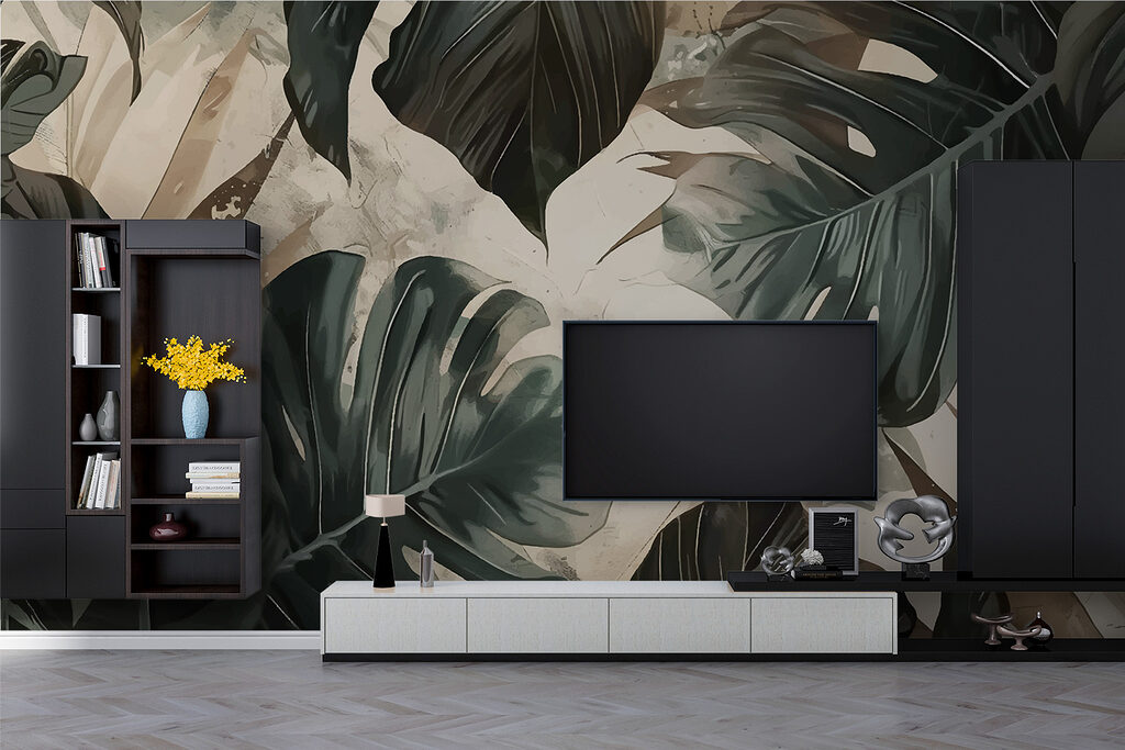 Folhas tropicais grandes — interior 2