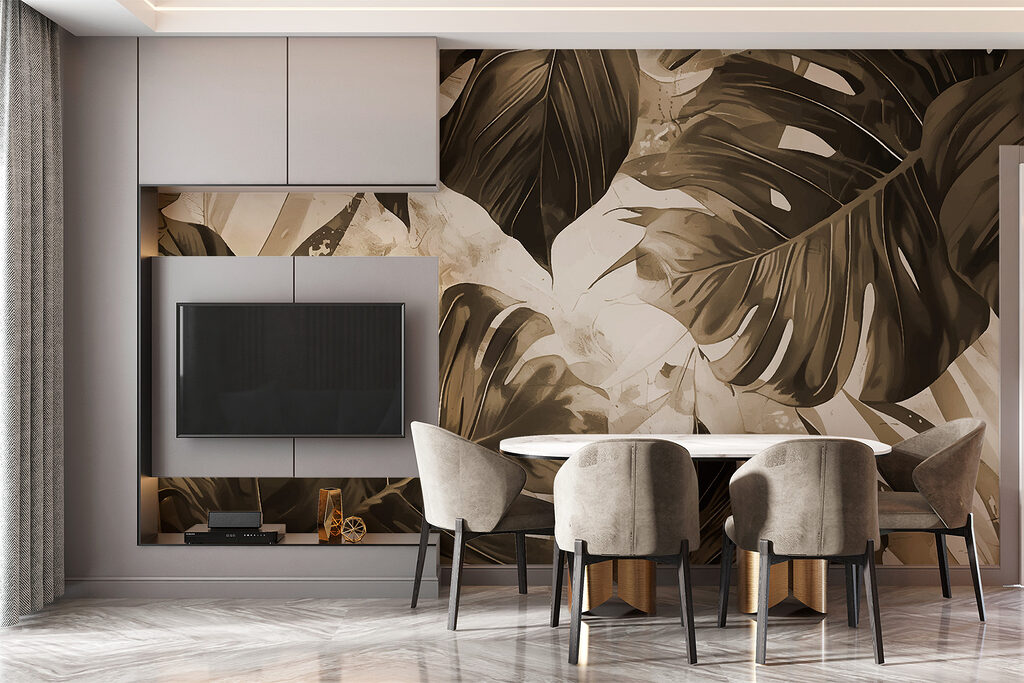 Folhas tropicais grandes — interior 3