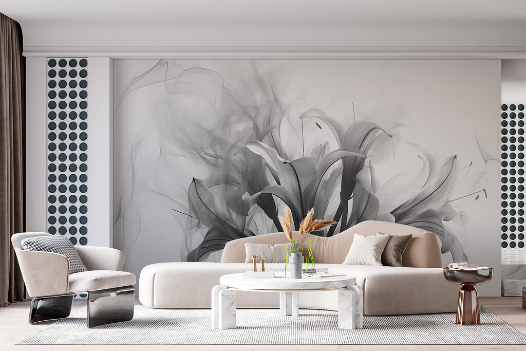 Lírios em fumo cinzento — interior 2
