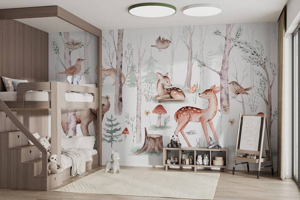 Animais entre cogumelos — interior 2