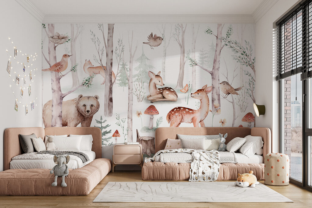 Animais entre cogumelos — interior 3