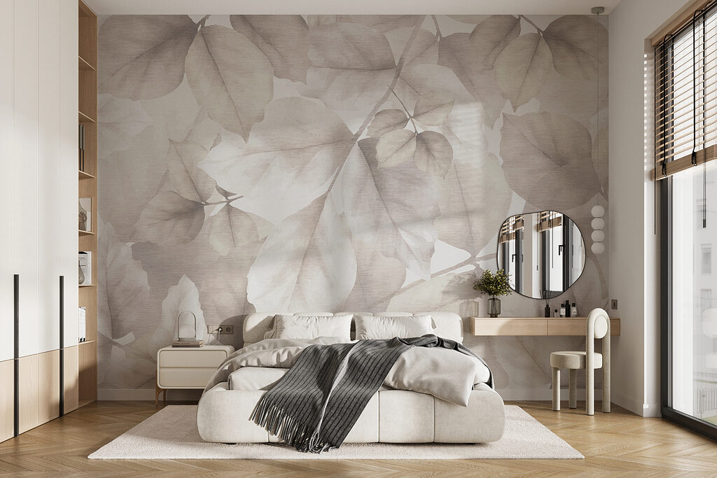 Folhas em oliva pálida — interior 2