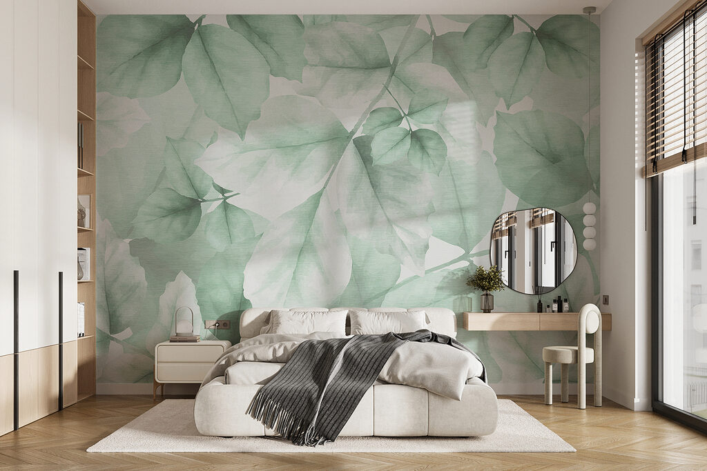 Folhas em oliva pálida — interior 2
