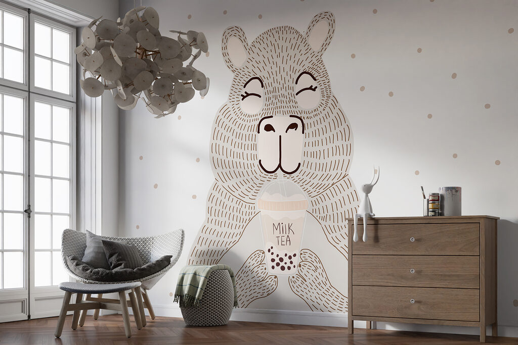 Urso com um copo — interior 2