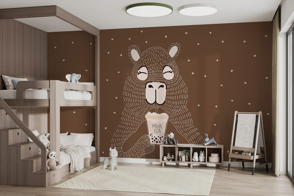 Urso com um copo — interior 2