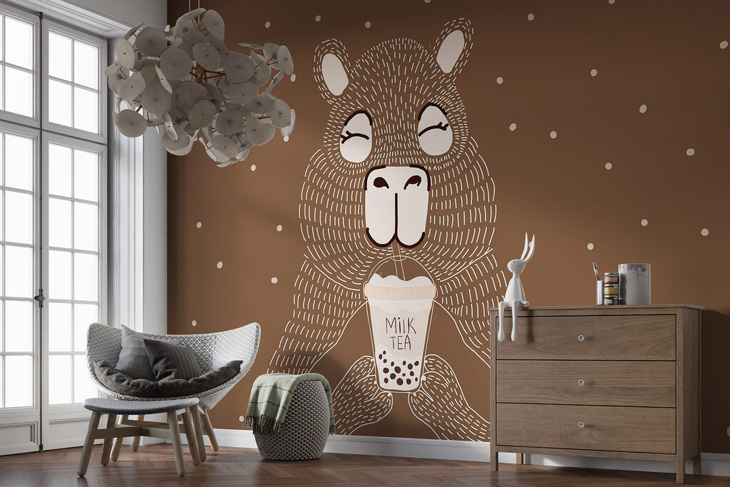 Urso com um copo — interior 1