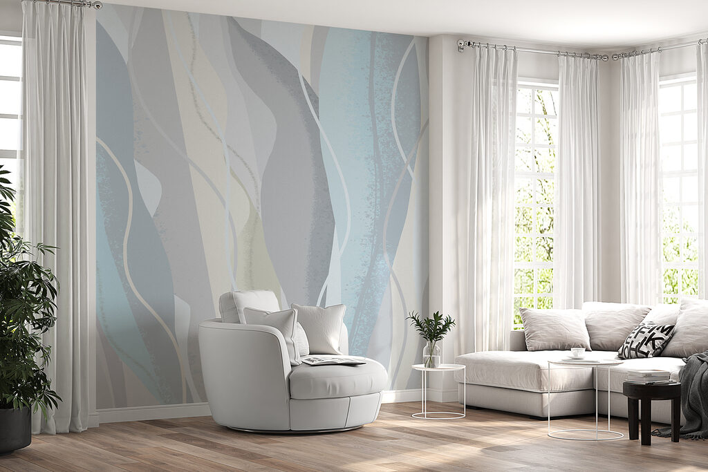 Folhas claras em ondas — interior 2