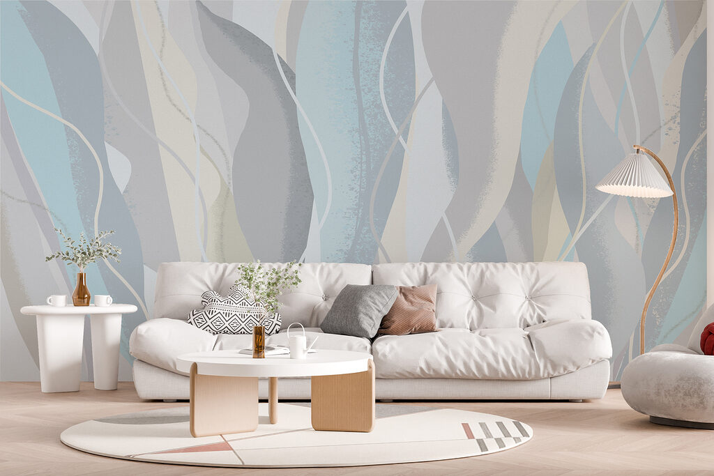 Folhas claras em ondas — interior 4