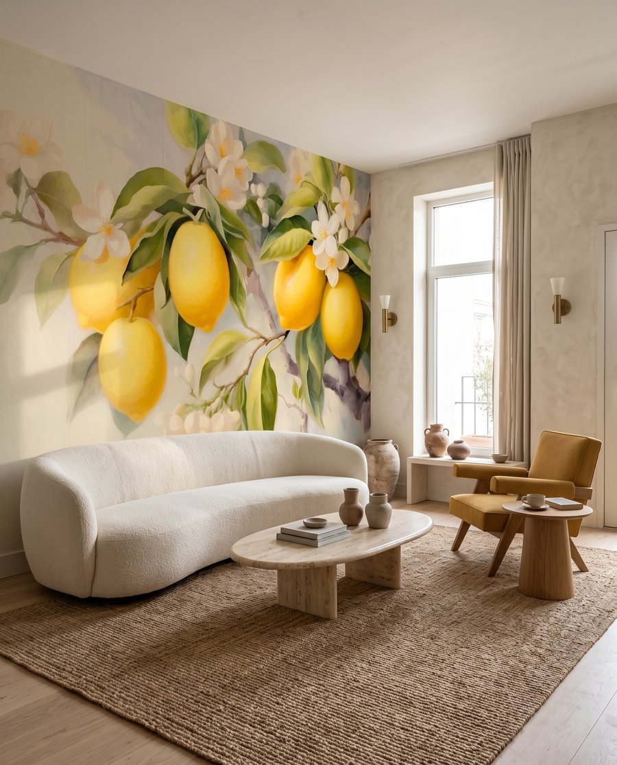 Limões com flores brancas — interior 3