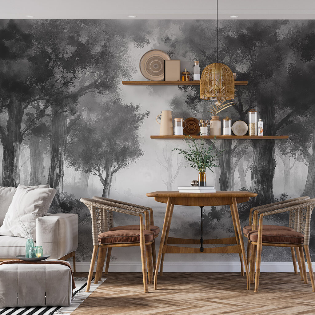 Bosque em névoa — interior 1