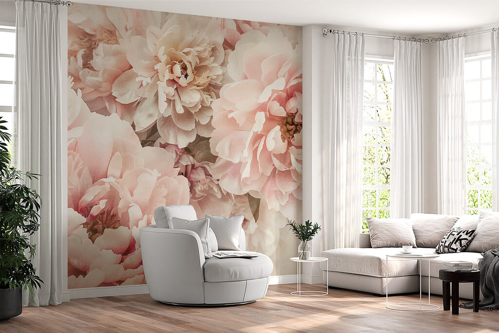 Flores cor-de-rosa juntas — interior 2