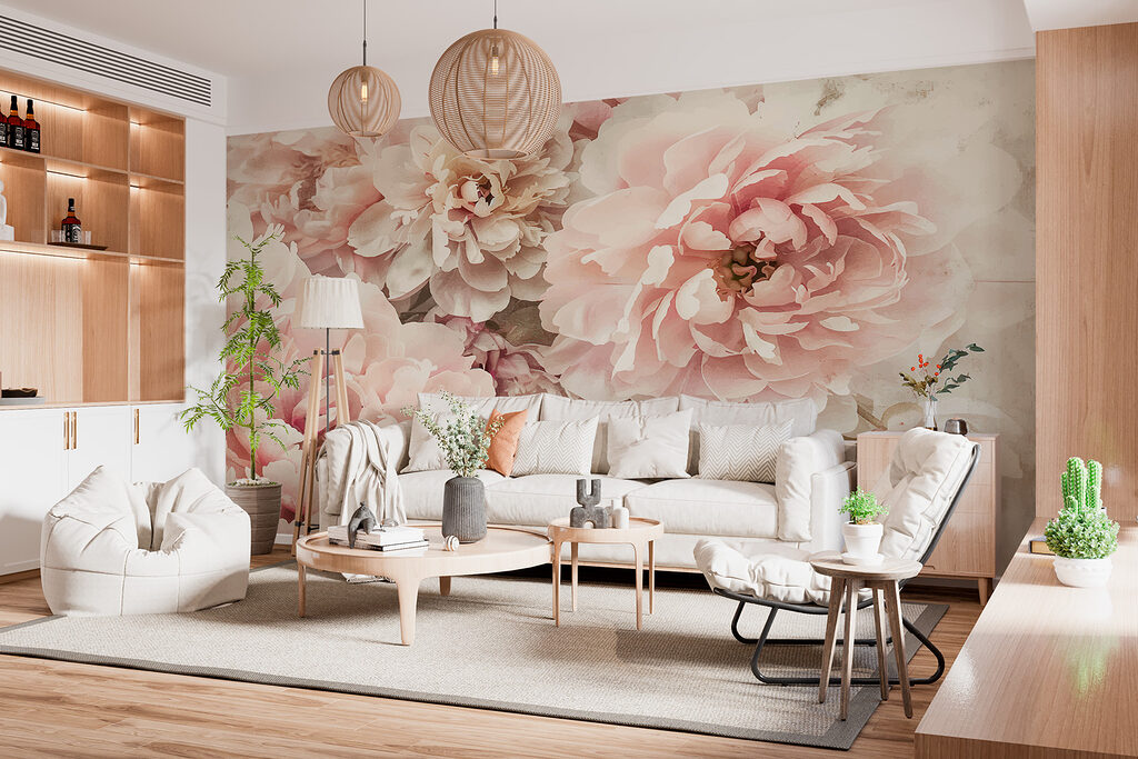 Flores cor-de-rosa juntas — interior 4