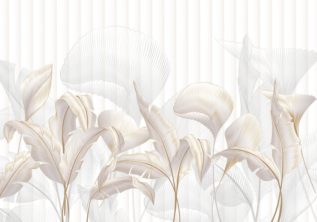 Folhas brancas transparentes — design completo