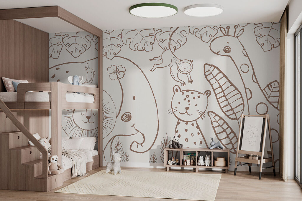 Animais em linhas finas — interior 1