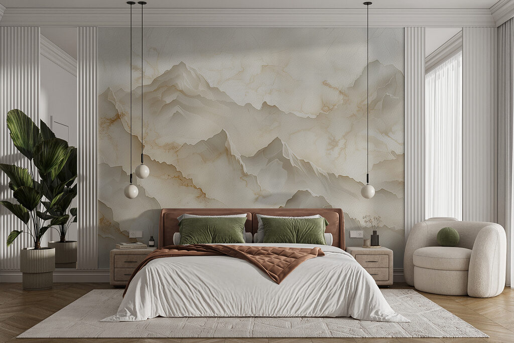 Montanhas em tons creme — interior 1