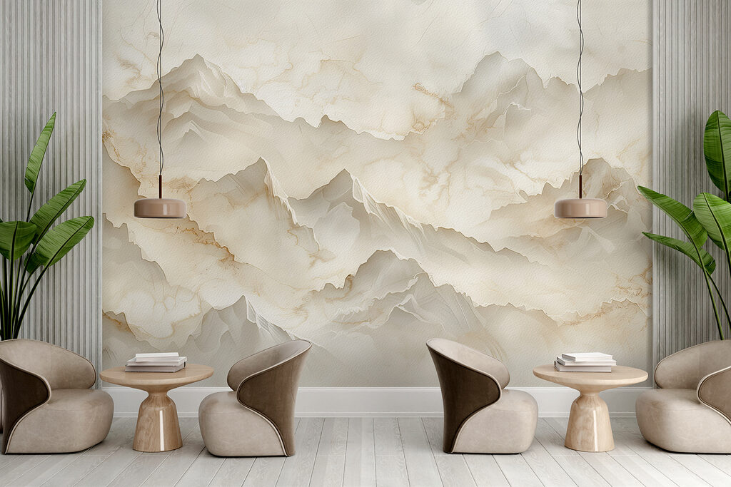 Montanhas em tons creme — interior 3