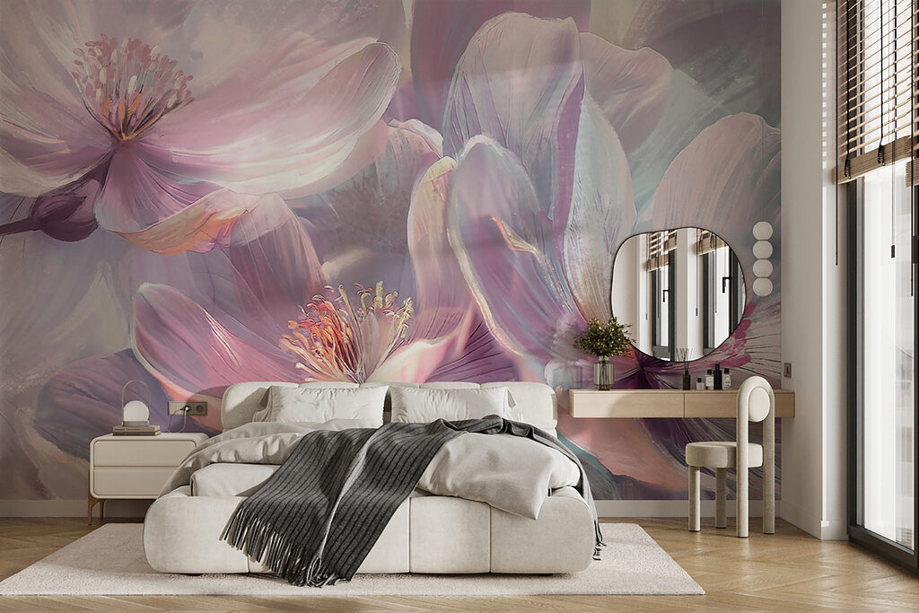 Flores lilás brilhantes — interior 2