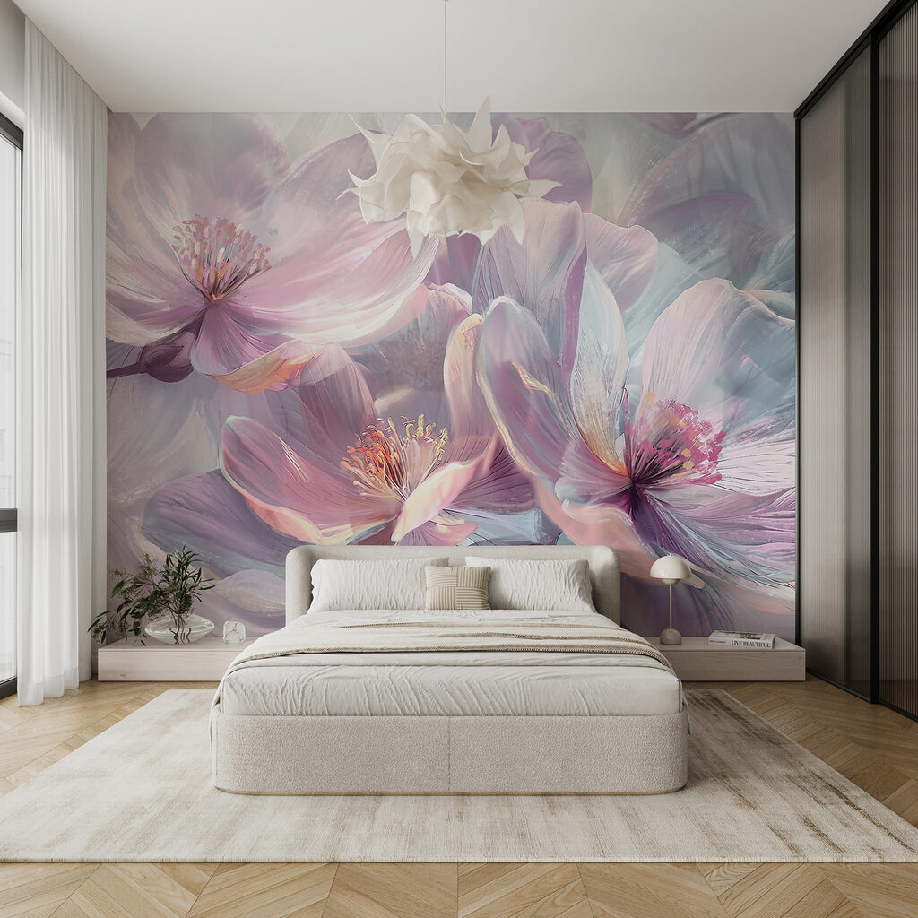 Flores lilás brilhantes — interior 4