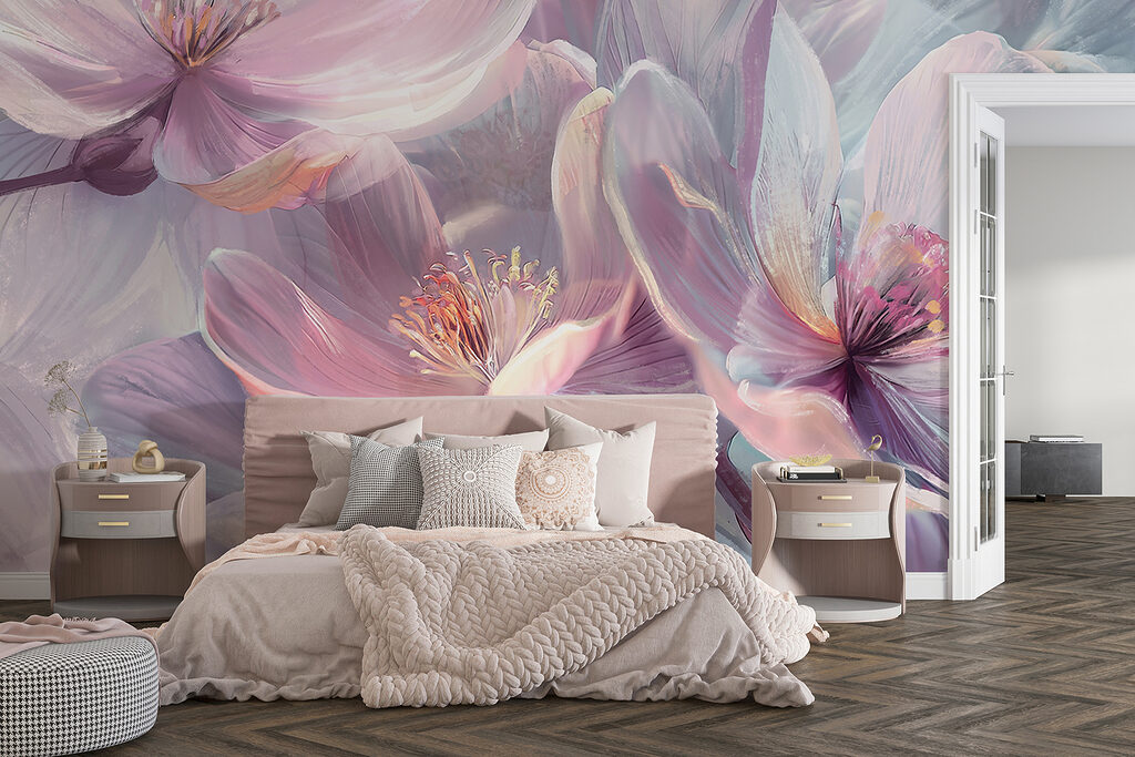 Flores lilás brilhantes — interior 5