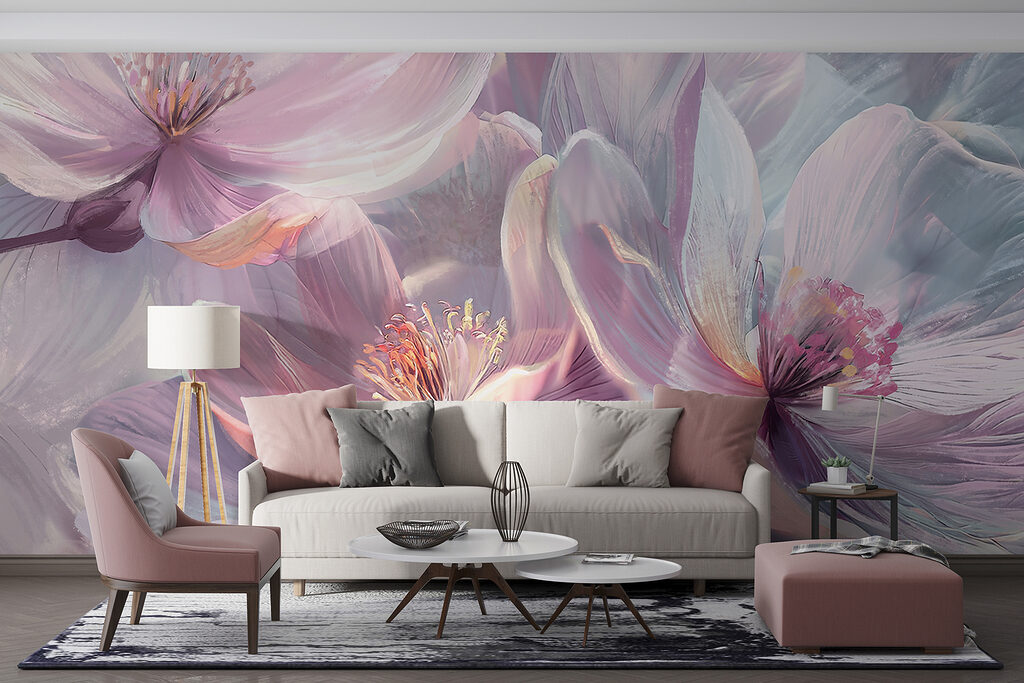 Flores lilás brilhantes — interior 6
