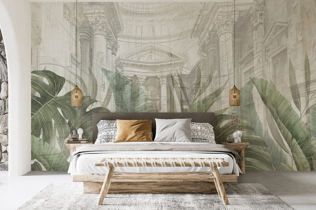 Folhas sobre arquitetura desenhada — interior 2