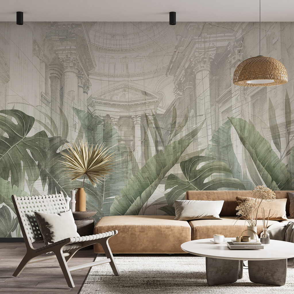 Folhas sobre arquitetura desenhada — interior 3